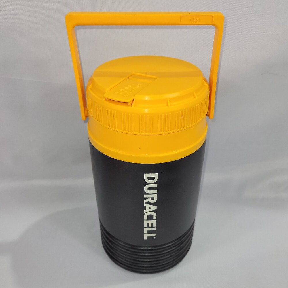 Duracell Igloo Water Cooler 1/2 Gallon Jug Vintage Drink Thermos Battery Shaped